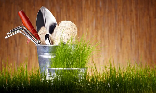 Lawn care and hedge trimming in a Hadley Wood property garden